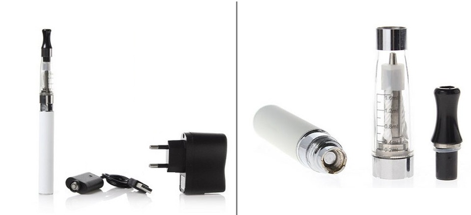 Elektronická cigareta eGo-K (CE4+) 650 mAh bílá sada 2ks