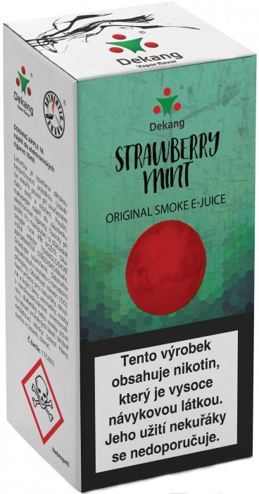E-liquid Dekang Strawberry mint 10ml 16mg (jahoda s mátou)