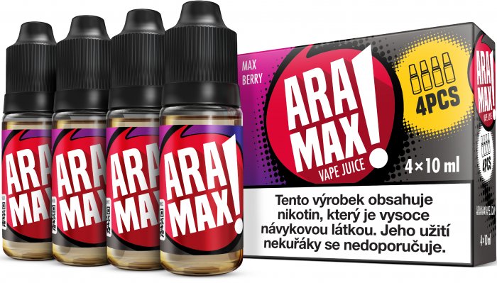 Aramax  4pack Max Berry 4 x 10 ml 12 mg