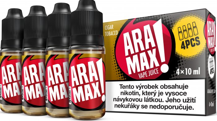 Aramax  4pack Cigar Tobacco 4 x 10 ml 18 mg