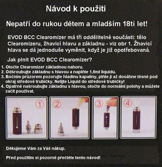 Microcig EVOD MT3 Clearomizer 2,2ohm 1,6ml Stříbrný