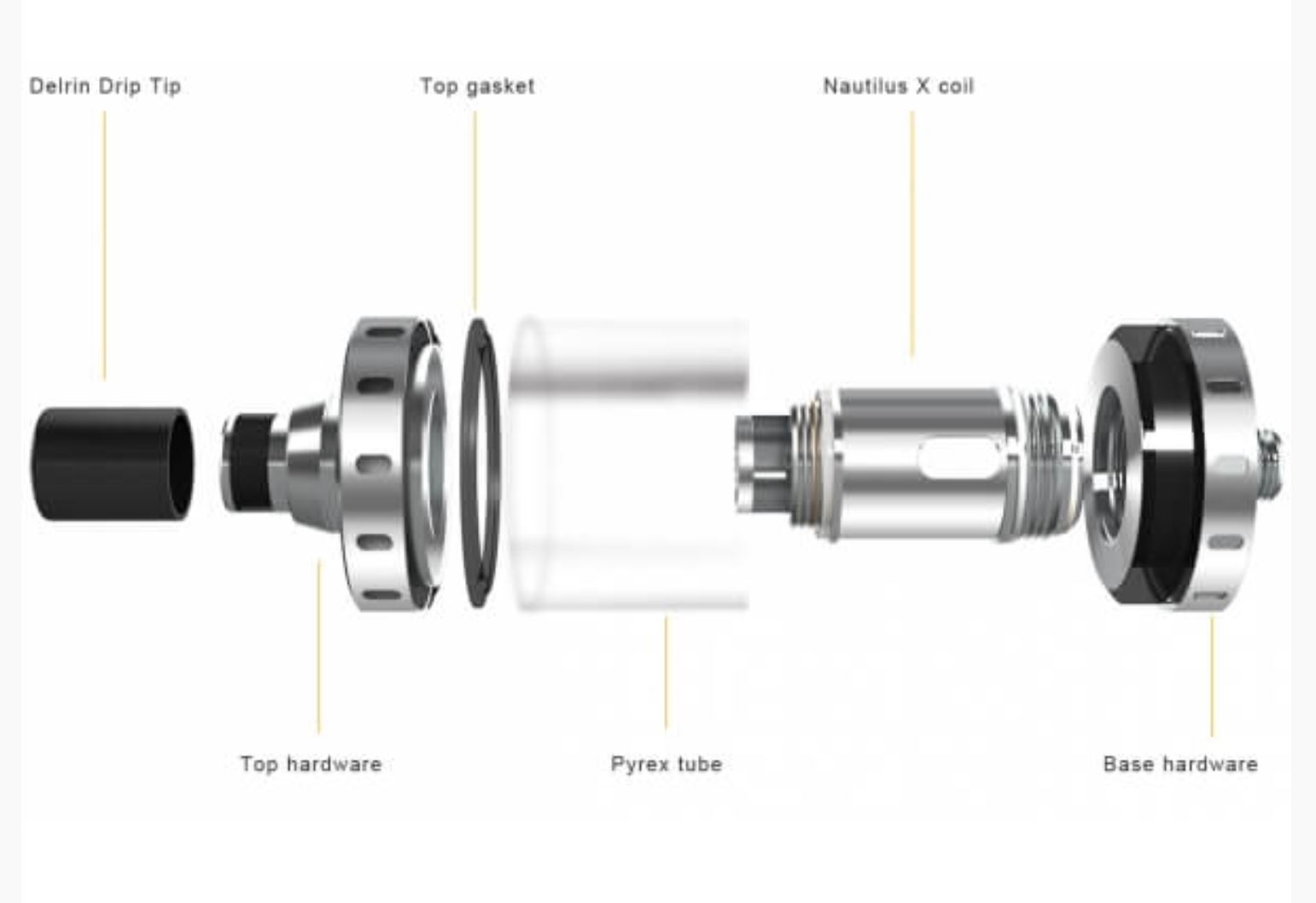 aSpire Nautilus X clearomizer Silver 2ml