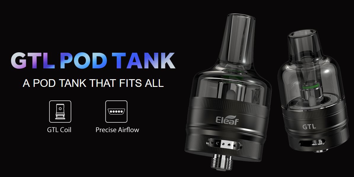 iSmoka-Eleaf GTL Pod Tank clearomizer Silver  4,5ml