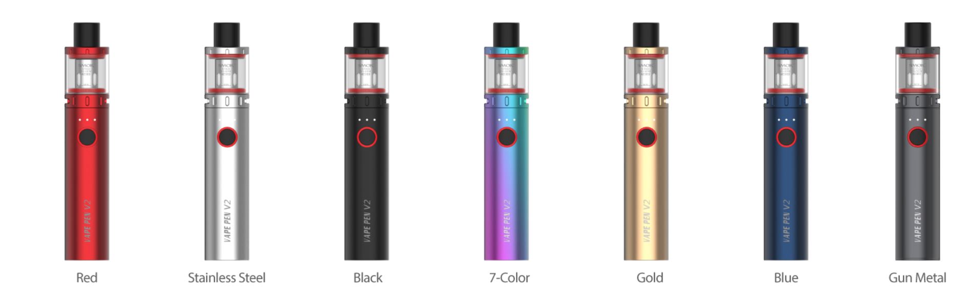 Smoktech Vape Pen V2 elektronická cigareta 1600mAh 7color 1 ks