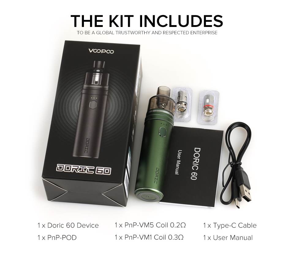 VOOPOO Doric 60 elektronická cigareta 2500mAh Space Grey 1ks