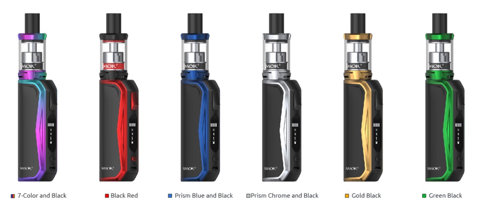 Smoktech Priv N19 Grip 1200 mAh Full Kit Prism Blue Black 1 ks