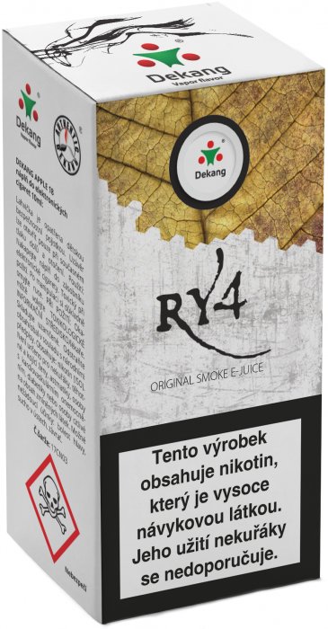 E-liquid Dekang RY4 (směs karamelu, vanilky a tabáku) 10ml 11mg