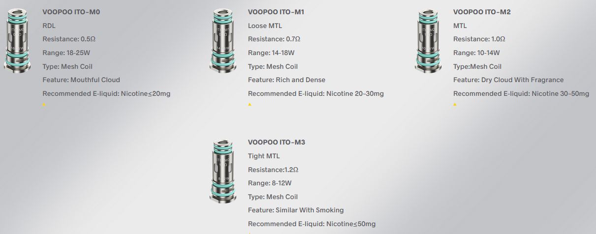 VOOPOO ITO-X Pod cartridge 3,5ml Black