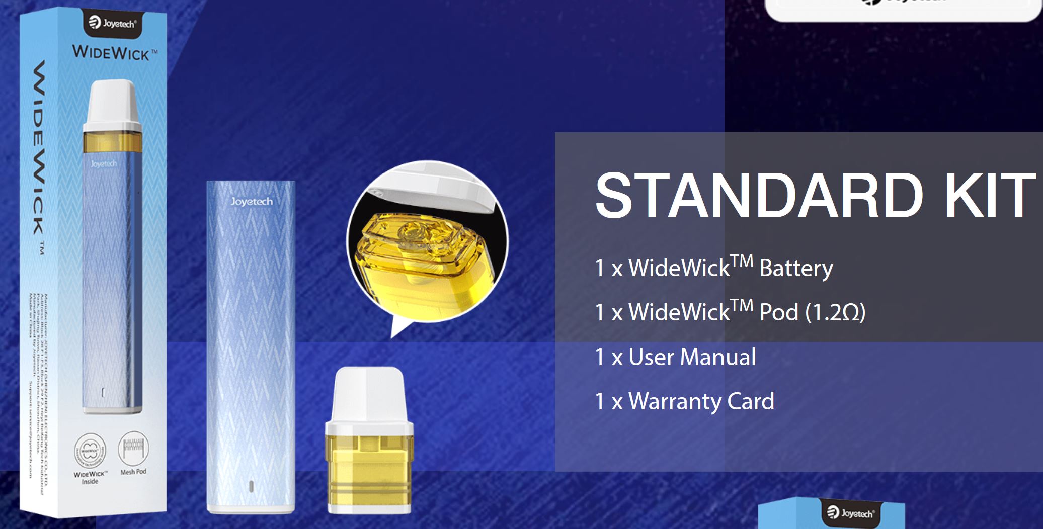 Joyetech WideWick Pod Kit 800 mAh Dark Blue 1 ks