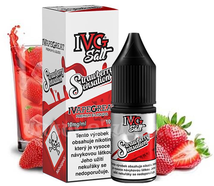 IVG SALT Strawberry Sensation 10 ml 10 mg