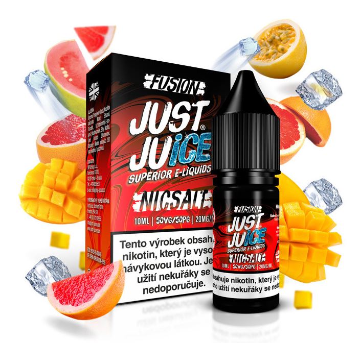 Just Juice Salt Fusion Mango & Blood Orange On Ice (Ledové mango & červený pomeranč) 10 ml 11 mg