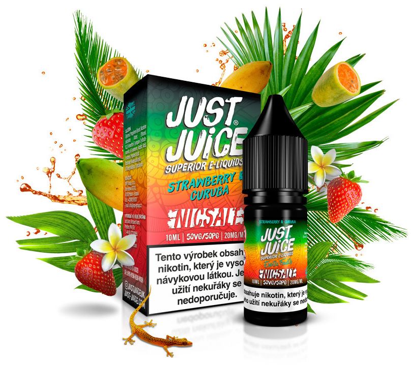 Just Juice Salt Strawberry & Curuba (Jahoda & curuba) 10 ml 11 mg