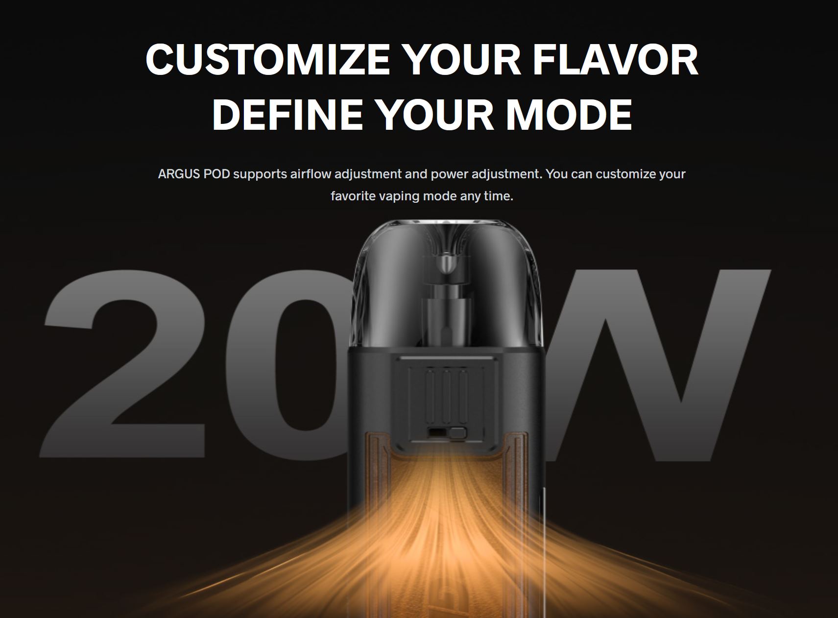 VooPoo Argus Pod Kit 800 mAh Brown 1 ks
