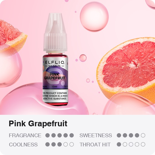 ELFLIQ Nic SALT Pink Grapefruit 10 ml 20 mg