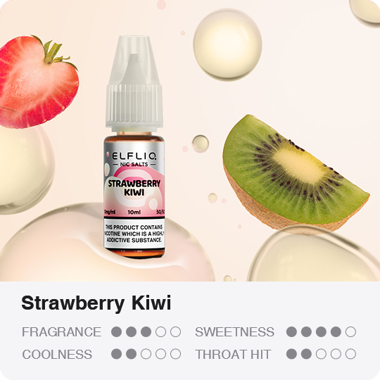 ELFLIQ Nic SALT Strawberry Kiwi 10 ml 20 mg