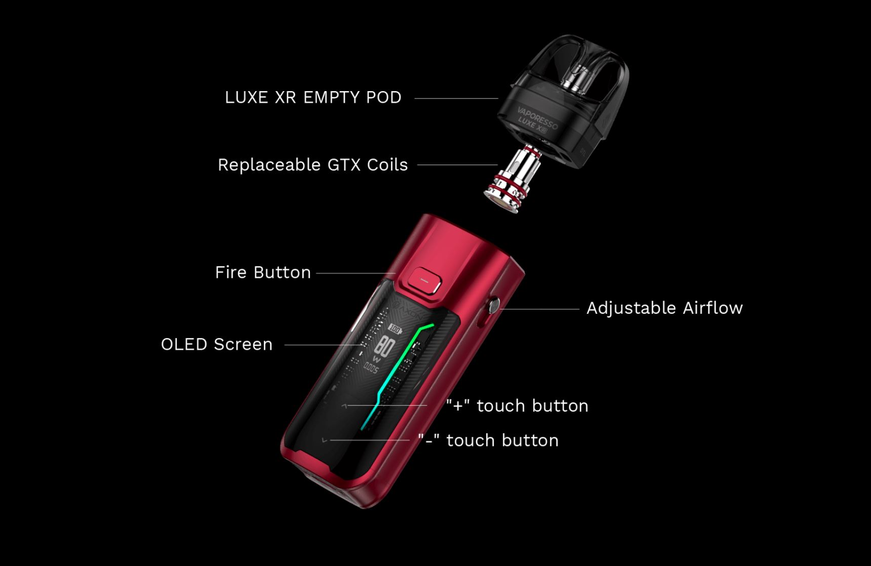 Vaporesso LUXE XR MAX Pod Kit 2800mAh Grey 1 ks