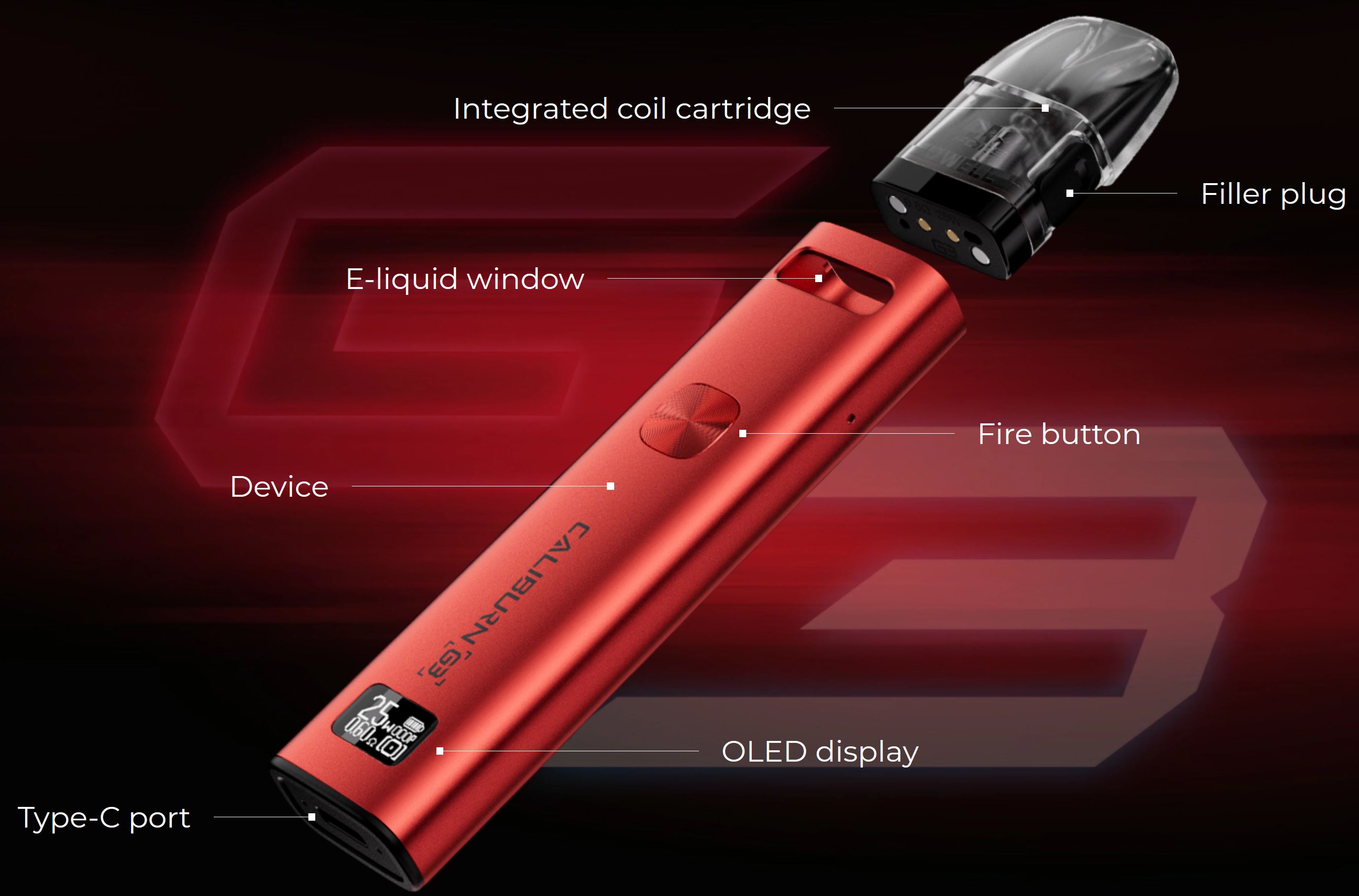 Uwell Caliburn G3 900 mAh Blue 1 ks