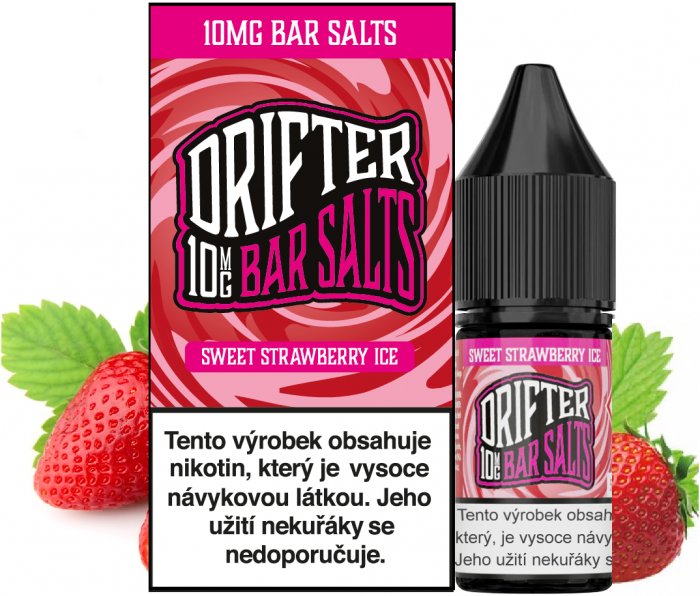 Drifter Bar Salts Sweet Strawberry Ice 10 ml 20 mg