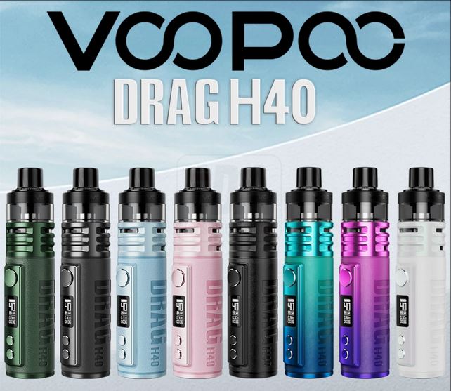 VOOPOO DRAG H40 grip 1500 mAh Full Kit Modern Red