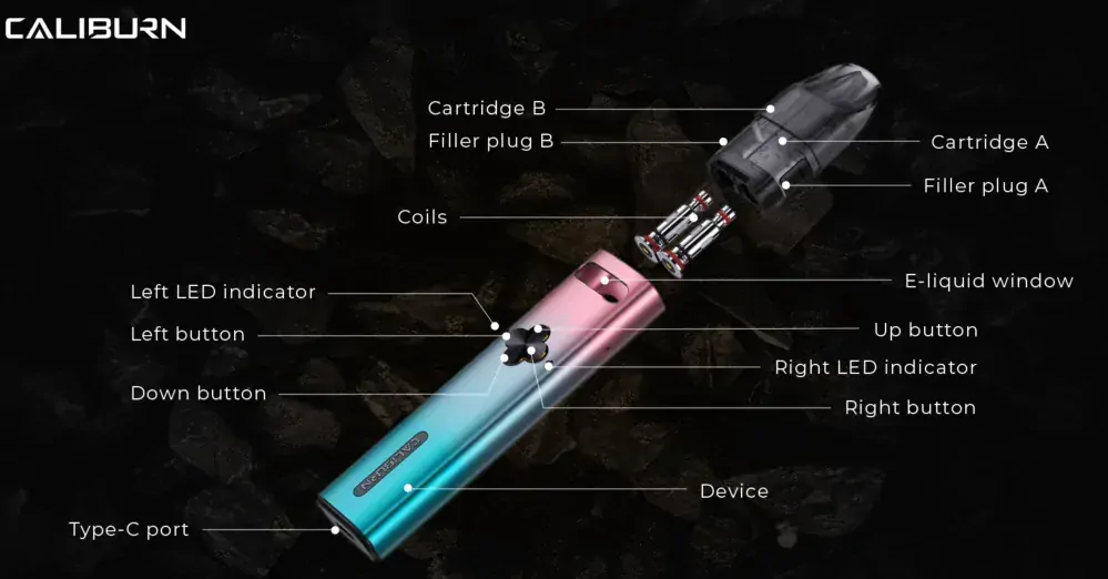 Uwell Caliburn Explorer Pod Kit 1000 mAh Silver 1ks