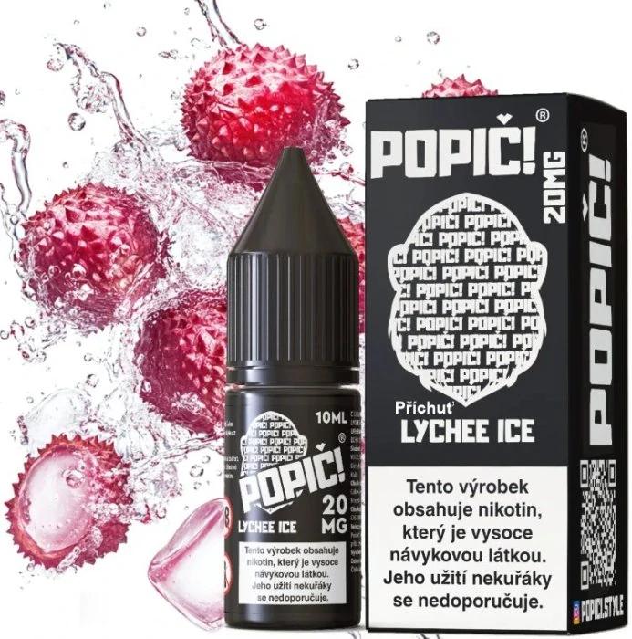 POPIČ! Salt Lychee Ice 10 ml 20 mg