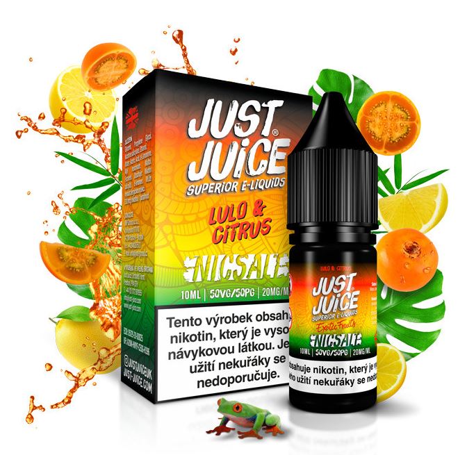 Just Juice Salt Lulo & Citrus (Tropické lulo & citron) 10 ml 20 mg