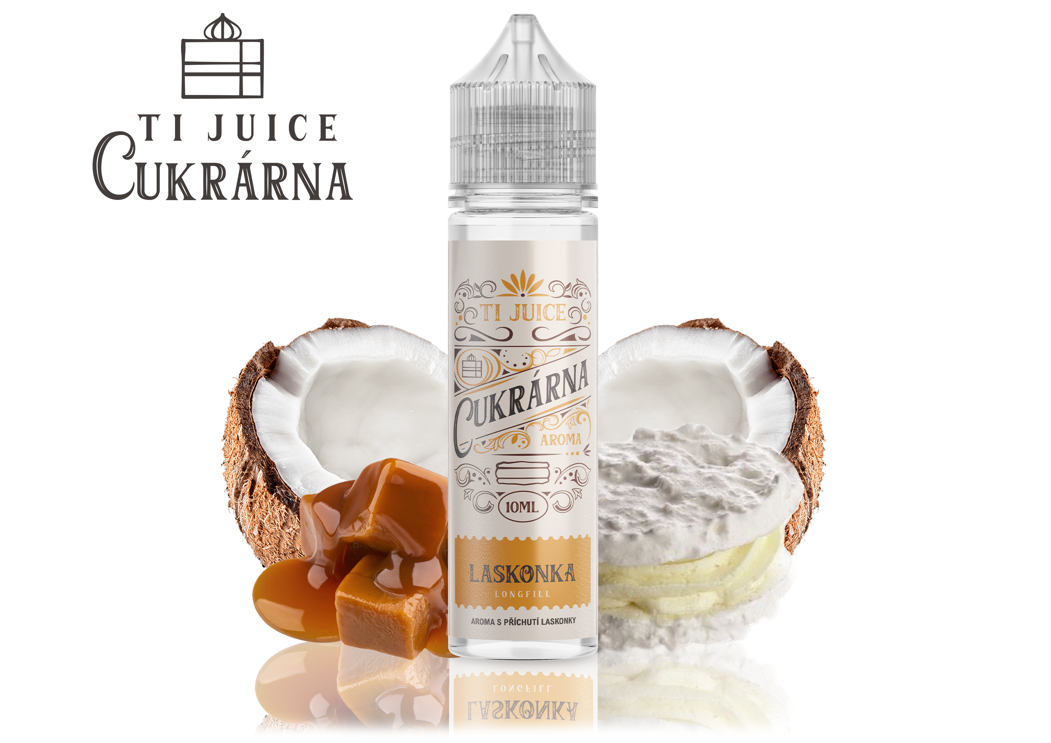 TI Juice Cukrárna Shake & Vape Laskonka 10 ml