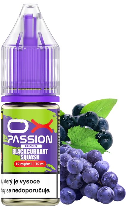 OXVA OX PASSION Salts Blackcurrant Squash 10 ml 10 mg