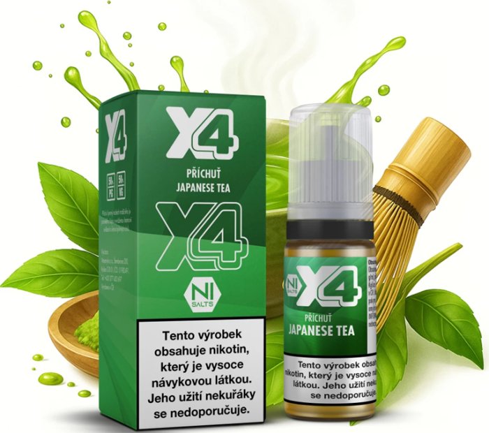 X4 Bar Juice - Japonský čaj (Japanese Tea) 10ml - 10mg