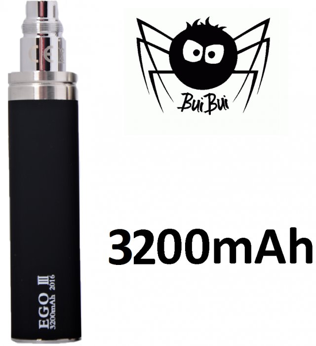 BuiBui GS eGo III baterie 3200mAh Black - Černá