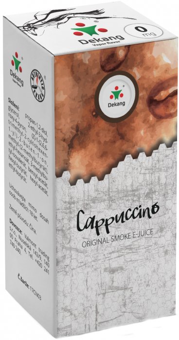 E-liquid Dekang Cappuccino 10ml 0mg (kapučíno)