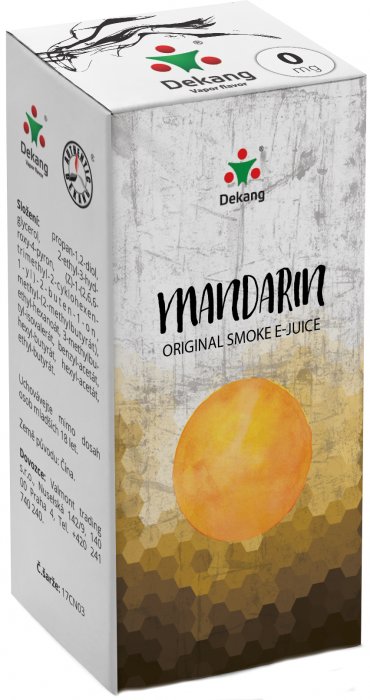 E-liquid Dekang Mandarin 10ml 0mg (mandarinka)