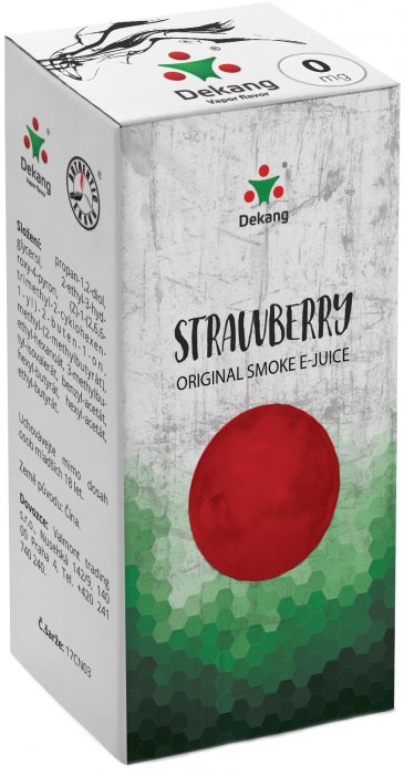 E-liquid Dekang Strawberry 10ml 0mg (jahoda)