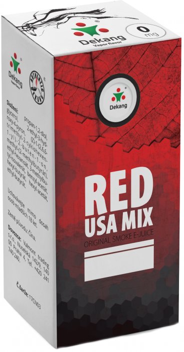 E-liquid Dekang Red USA Mix 10ml 0mg