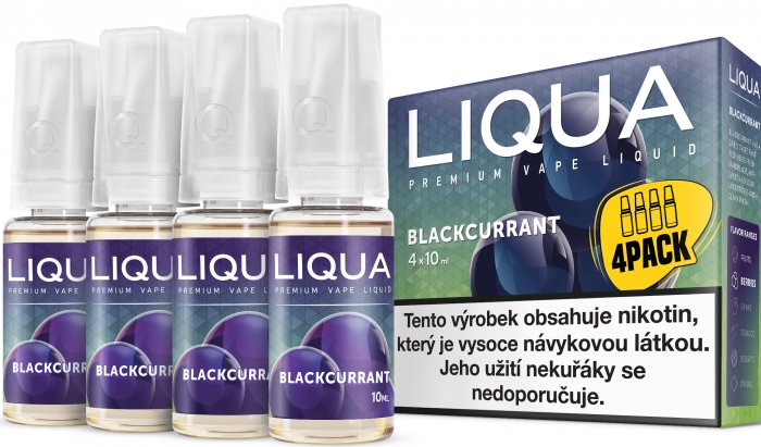 LIQUA Elements 4Pack Blackcurrant 4x10ml-3mg (černý rybíz)