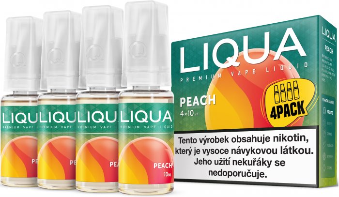 Ritchy Liqua Elements 4Pack Peach 4 x 10 ml 6 mg