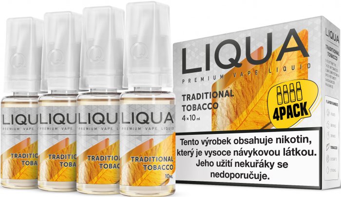 Ritchy Liqua Elements 4Pack Traditional tobacco 4 x 10 ml 12 mg