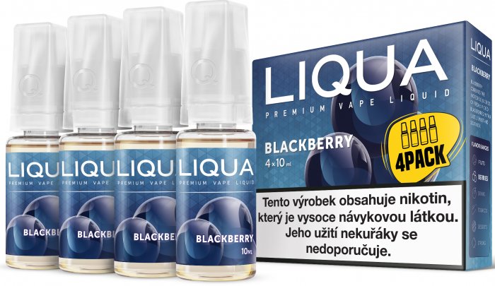 LIQUA Elements 4Pack Blackberry 4x10ml-12mg (ostružina)