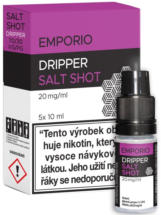 Imperia EMPORIO SALT SHOT DRIPPER PG30/VG70 20mg 5x10ml