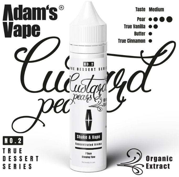 Adams vape S & V Custard Pears 10 ml