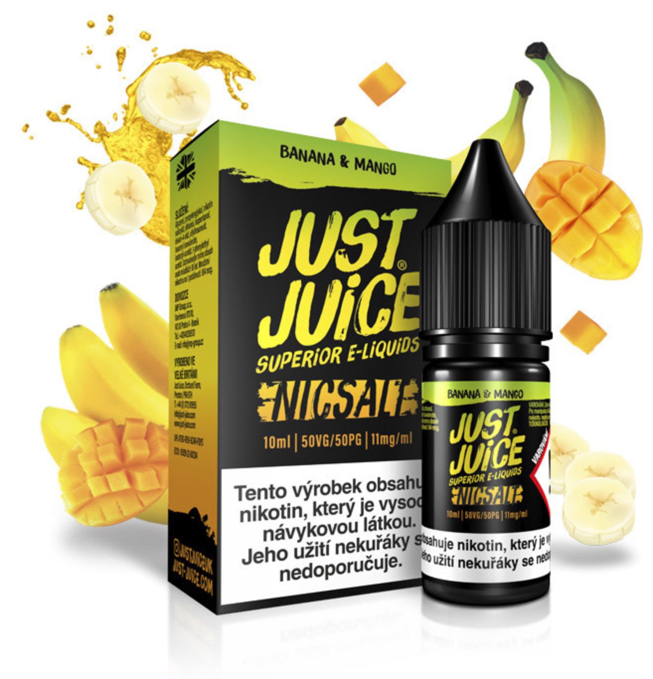 Just Juice Salt Banana & Mango (Banán & mango) 10 ml 11 mg