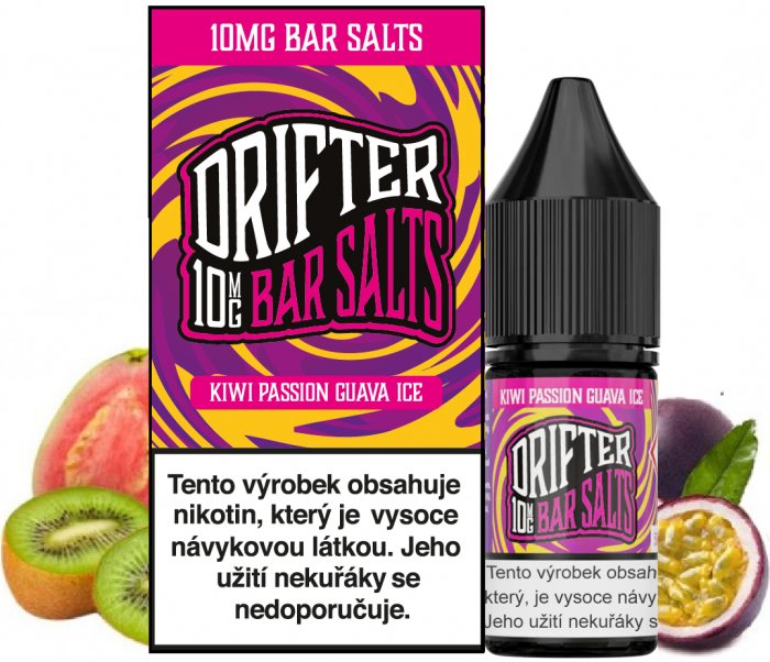 Drifter Bar Salts Kiwi Passionfruit Guava Ice 10 ml 10 mg