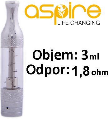 aSpire ET-Victory BVC Clearomizer 1,8ohm čirý 3ml