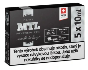 JustVape Booster báze MTL PG50/VG50 18mg 5x10ml
