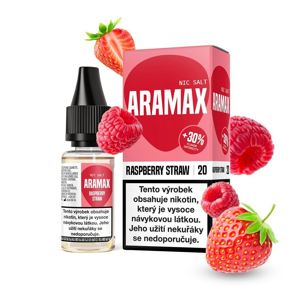 Aramax Salt Raspberry Straw 10 ml 10 mg