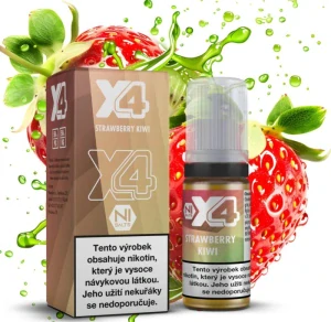 X4 Bar Juice - Jahoda a kiwi (Strawberry Kiwi) 10ml - 20mg