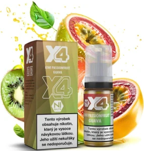 X4 Bar Juice - Kiwi, marakuja a guava (Kiwi Passionfruit Guava) 10ml - 20mg