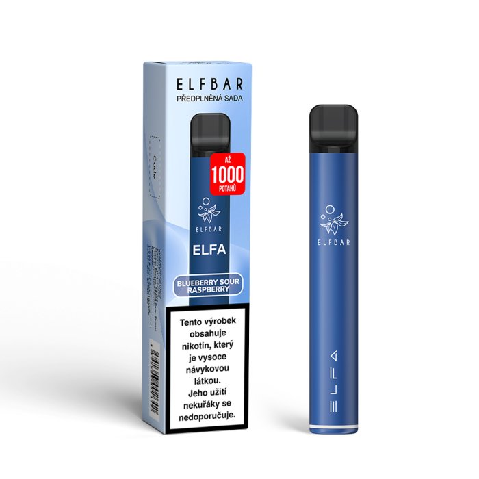 Elf Bar Elfa 500mAh Blueberry Sour Raspberry 20 mg 600 potáhnutí