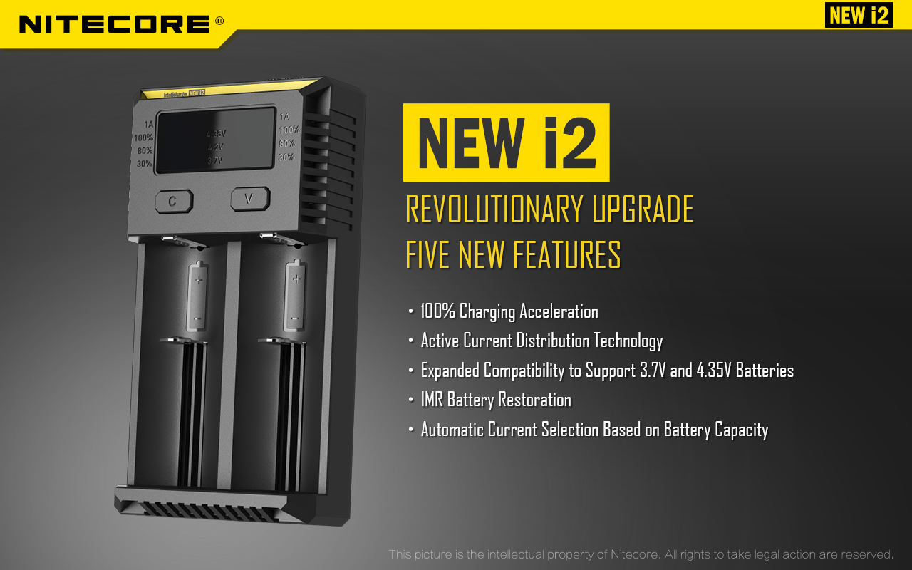 Nitecore Intellicharger i2 V2 multifunkční nabíječka baterií
