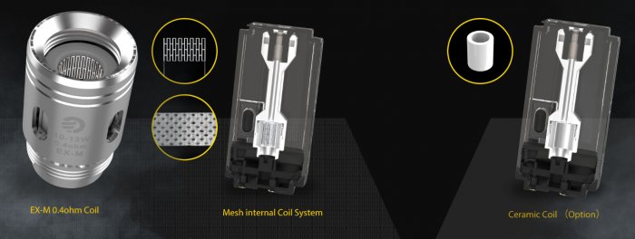 Joyetech Exceed Grip POD cartridge 3,5ml nerez